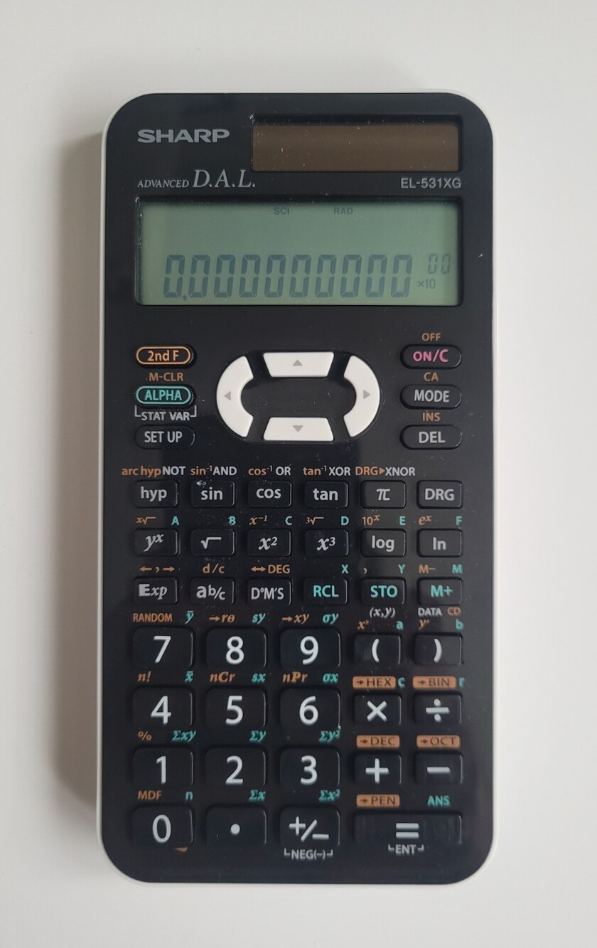 SHARP EL-531XG Scientific Calculator - Tested and WORKING